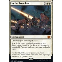 In the Trenches การ์ด Magic The Gathering ของแท้ จากชุด The Brothers War