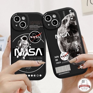 เคสโทรศัพท์มือถือแบบนิ่ม TPU กันกระแทก ลายนักบินอวกาศ NASA สําหรับ iPhone 13 11 12 14 Pro Max 8 7 Plus XR X XS Max 6s 6 XS SE 2020