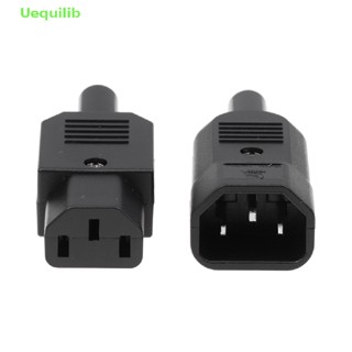 Uequilib ปลั๊กเชื่อมต่อสายเคเบิล 16A 250V C13 C14 3 Pin ตัวเมีย 1 ชิ้น