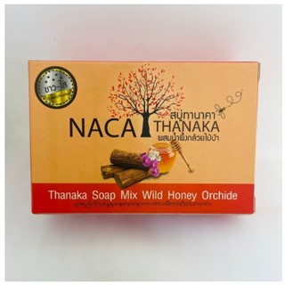 สบู่ ทานาคา ผสมน้ำผึ้งกล้วยไม้ป่า นาคา NACA THANACA SOAP MIX WILD HONEY ORCHIDE 100กรัม