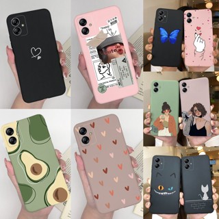 เคสโทรศัพท์มือถือแบบนิ่ม ลายผีเสื้อ อะโวคาโด หัวใจ แฟชั่น สําหรับ Samsung A04E 4G A04E A 04 E A04E