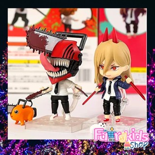 💥พร้อมส่ง🇹🇭โมเดล Chainsaw Man Denji 1560 Power 1580 สูง10-12เซน เปลี่ยนหน้า ท่าทางได้ อุปกรณ์ครบในกล่อง พร้อมฐานตั้ง