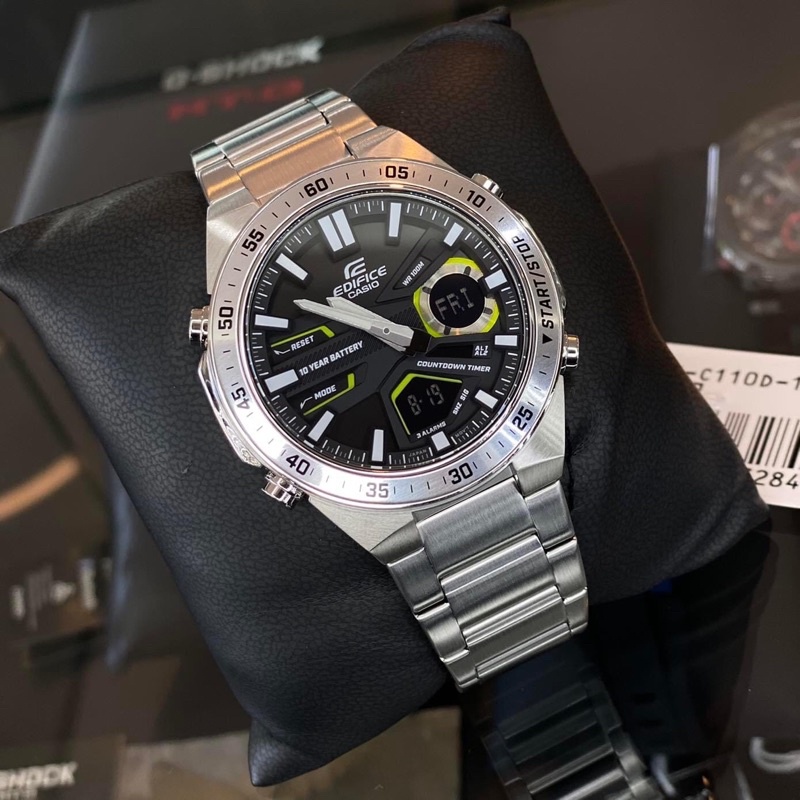 🎁CASIO EDIFICE EFV-C110D-1A3 ของแท้ 100% พร้อมส่ง ประกัน 1 ปี