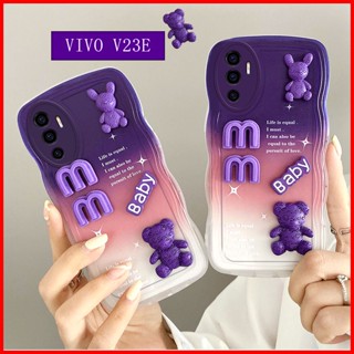 เคสโทรศัพท์มือถือ ลายการ์ตูนน่ารัก ไล่โทนสี สําหรับ Vivo V23E 5G V23 5G V23 V23E V25 V25E Y16 4G