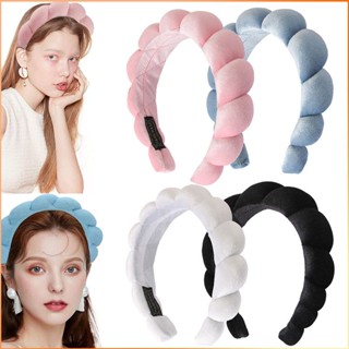 Girls Spa ฟองน้ำ Head Hoop เหมาะสำหรับแต่งหน้า/ล้างหน้า/สปา Headband -FE