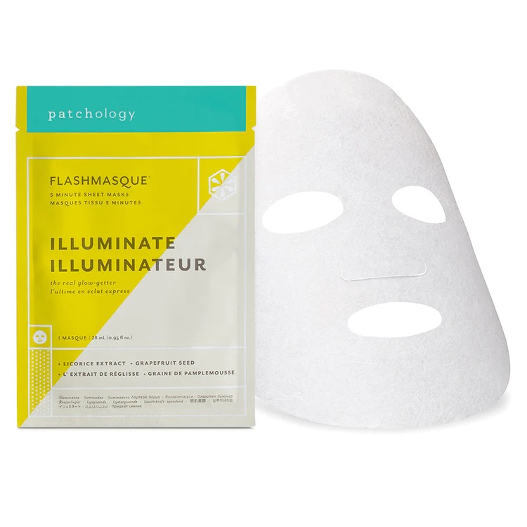 พร้อมส่ง ของแท้ Patchology Flashmasque Illuminate/Mood Mask Just Let It Glow Sheet Mask (1 sheet)