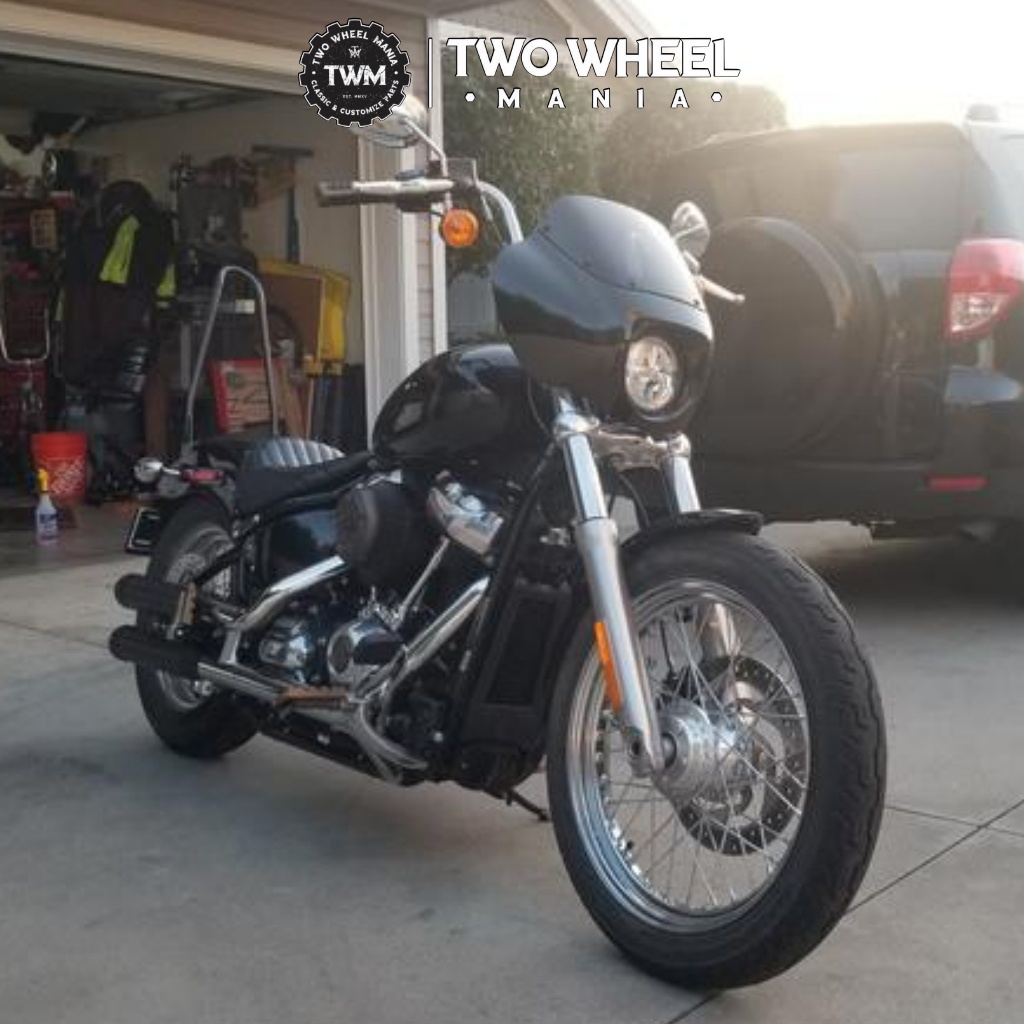 โม่งกันลม ชิลกันลม : Softail M8 Quarter Fairing : Harley Davidson Sportster ,Softail (ขนาดไฟหน้าไม่เกิน 6