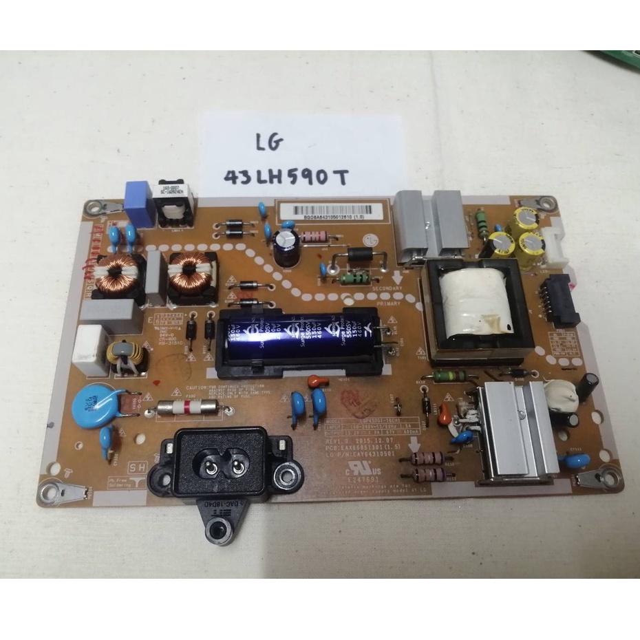 บอร์ดซัพพลาย SUPPLY BOARD LG 43LH590T บอร์ดถอดพร้อมส่ง