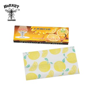 กระดาษโรล Hornet กลิ่นมะนาว 78 มม 50 แผ่น/ตลับ 🌿 Hornet Lemon  Rolling Papers 78mm 1 1/4 Size 50 Leaves/Booklets