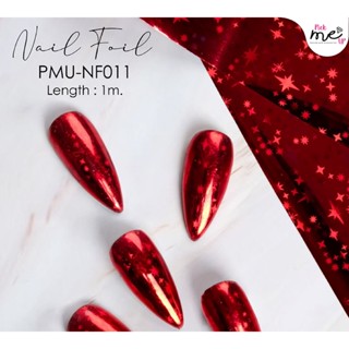 Nail Foil ฟอยล์ติดเล็บ Red NF011