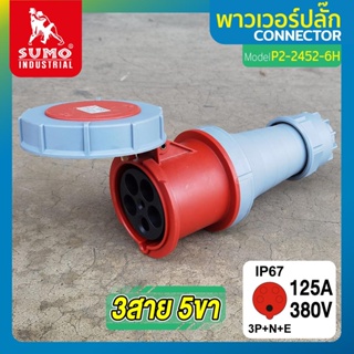 พาวเวอร์ปลั๊ก 3สาย 5ขา 125A รุ่น P2-2452-6h SUMO