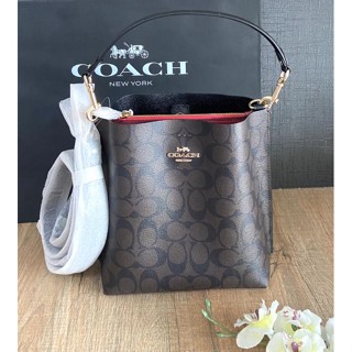 แท้💯% Coach Mollie Bucket Bag 22 In Signature