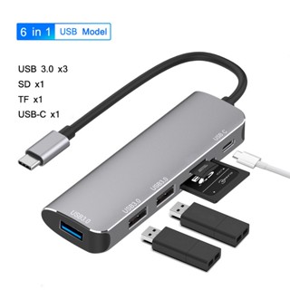 อะแดปเตอร์แปลงการ์ดรีดเดอร์ Type C เป็น 4K HDMI TV HDTV USB 3.0 SD TF สําหรับ Huawei P40 P30 Samsung S20 S10 S9