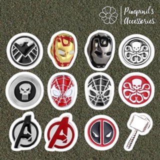 ʕ •ᴥ•ʔ ✿ พร้อมส่ง : เข็มกลัดเซ็ทแก๊งค์อเวนเจอร์สมาร์เวล | Avengers Gang - Marvel Superhero Enamel Brooch Pin Set.