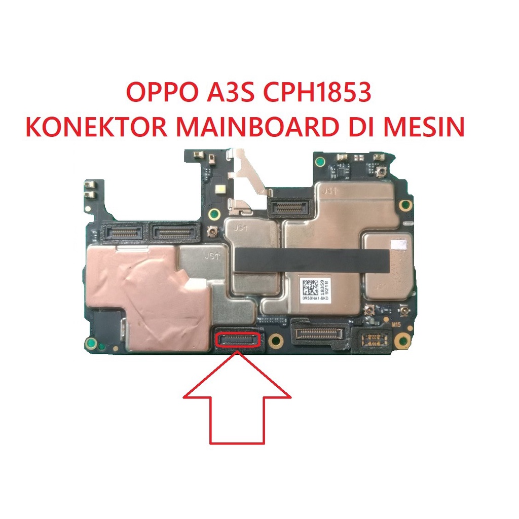 Mesin เมนบอร์ดเชื่อมต่อ 30 พิน แบบยืดหยุ่น สําหรับ Oppo A3s CPH1853 1 ชิ้น