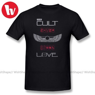 Lyzh The Cult เสื้อยืดลําลอง ผ้าฝ้าย แขนสั้น พิมพ์ลายการ์ตูน 100 ชิ้น ไซซ์ 4XL 6XL สําหรับผู้ชาย