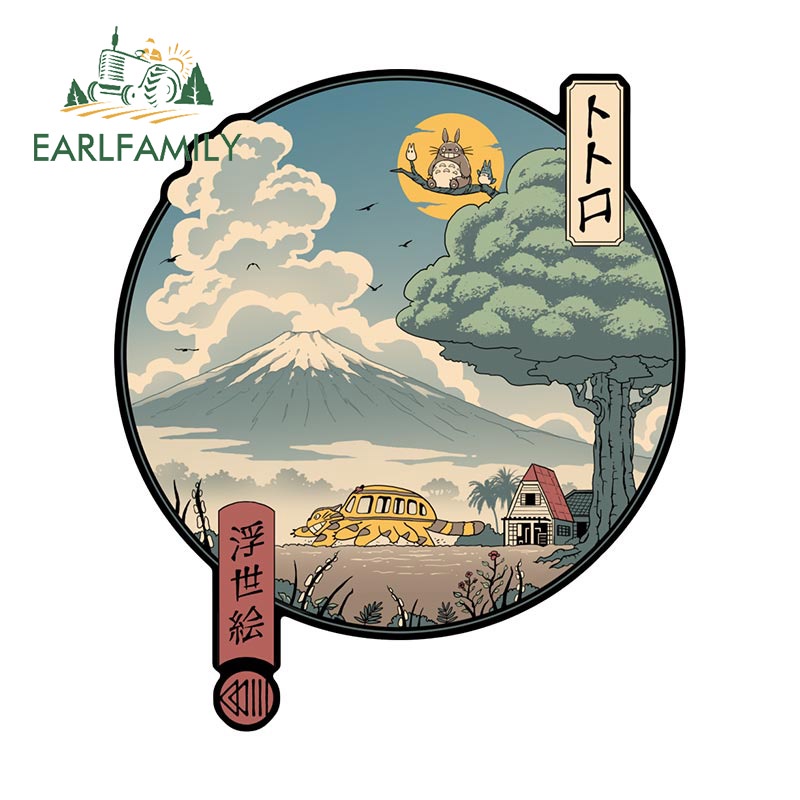 Earlfamily 13 ซม.เพื ่ อนบ ้ านของฉัน Totoro รถสติกเกอร ์ Windows แล ็ ปท ็ อปรถจักรยานยนต ์ หมวกกันน ็ อค JDM ไวนิลครีมกันแดดรูปลอกกันน ้ ํารถอุปกรณ ์ เสริม ราคา ถูกที่สุด ดีลบีเคเค รูปภาพหลัก