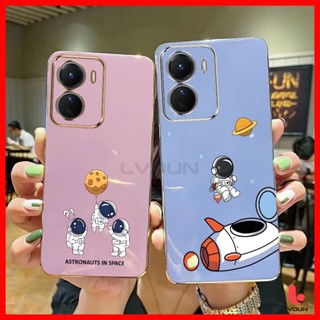 เคส Vivo Y16 Y15S Y15A Y01 Y01A Y35 V25 5G Y22 Y22S Y17 Y15 Y12 Y11 Y21 Y21T Y21S Y33S Y33T Astronaut Soft Case 2B-XQ