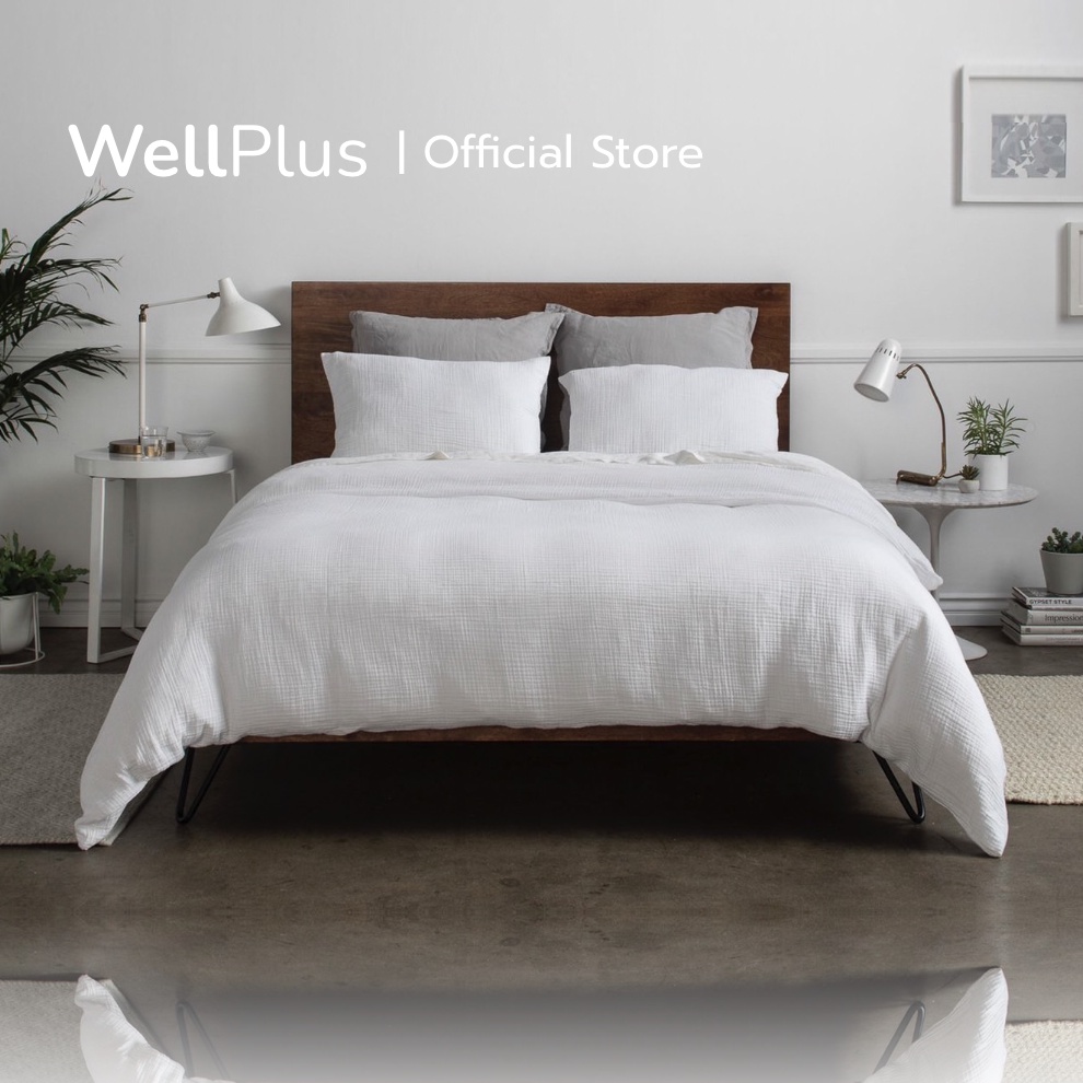 WellPlus ชุดที่นอน Verita ผ้านวม super soft ขาว duvet – โปรปัง