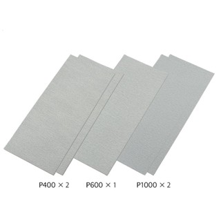 [กระดาษทราย] TAMIYA 87010 Finishing Abrasives (Fine Set) (P400 x2, P600 x1, P1000 x2) กระดาษทรายทามิย่าแท้ tool