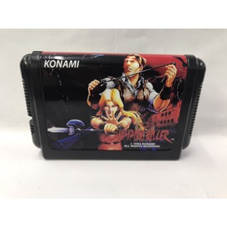 ตลับ MD เกมส์แส้ เกมส์ฮิตในอดีต  Akumajou Dracula - Vampire Killer (ตลับ Repro ) ตลับ Mega drive