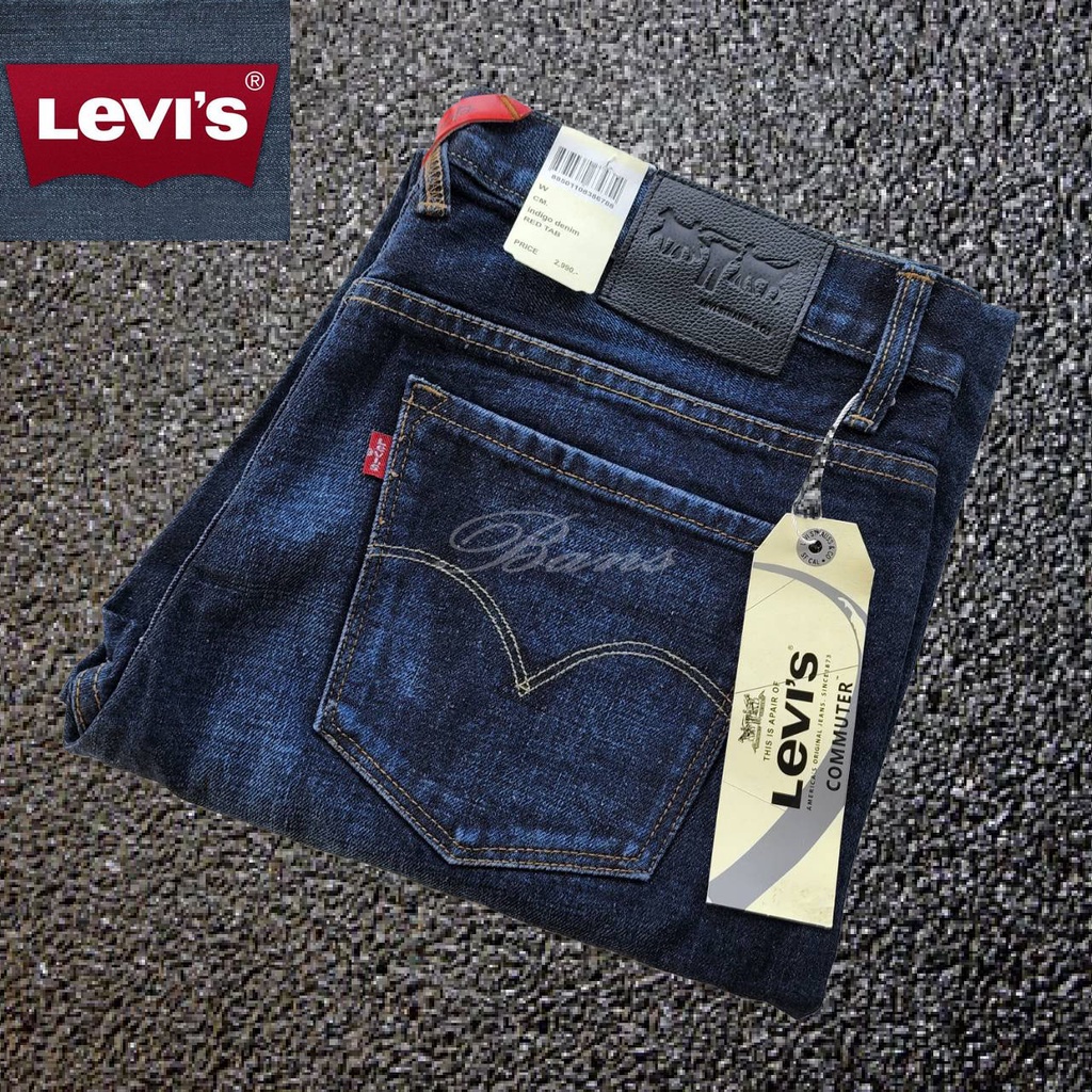 Levi;s 501 ทรงกระบอกใหญ่ป้ายดำ สี Jeans สินค้าล้างสต๊อก1