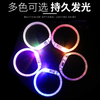 สร้อยข้อมือเรืองแสง หลากสีสัน เรืองแสง LED สร้อยข้อมือเรืองแสง สร้อยข้อมือกลิตเตอร์ ปาร์ตี้ เชียร์ พร็อพ ของเล่นเด็ก