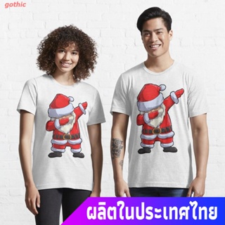 gothic เสื้อยืดแขนสั้น Dabbing Santa T Shirt Claus Christmas Funny Dab X-mas Gifts Kids Boys Girls Men Women471