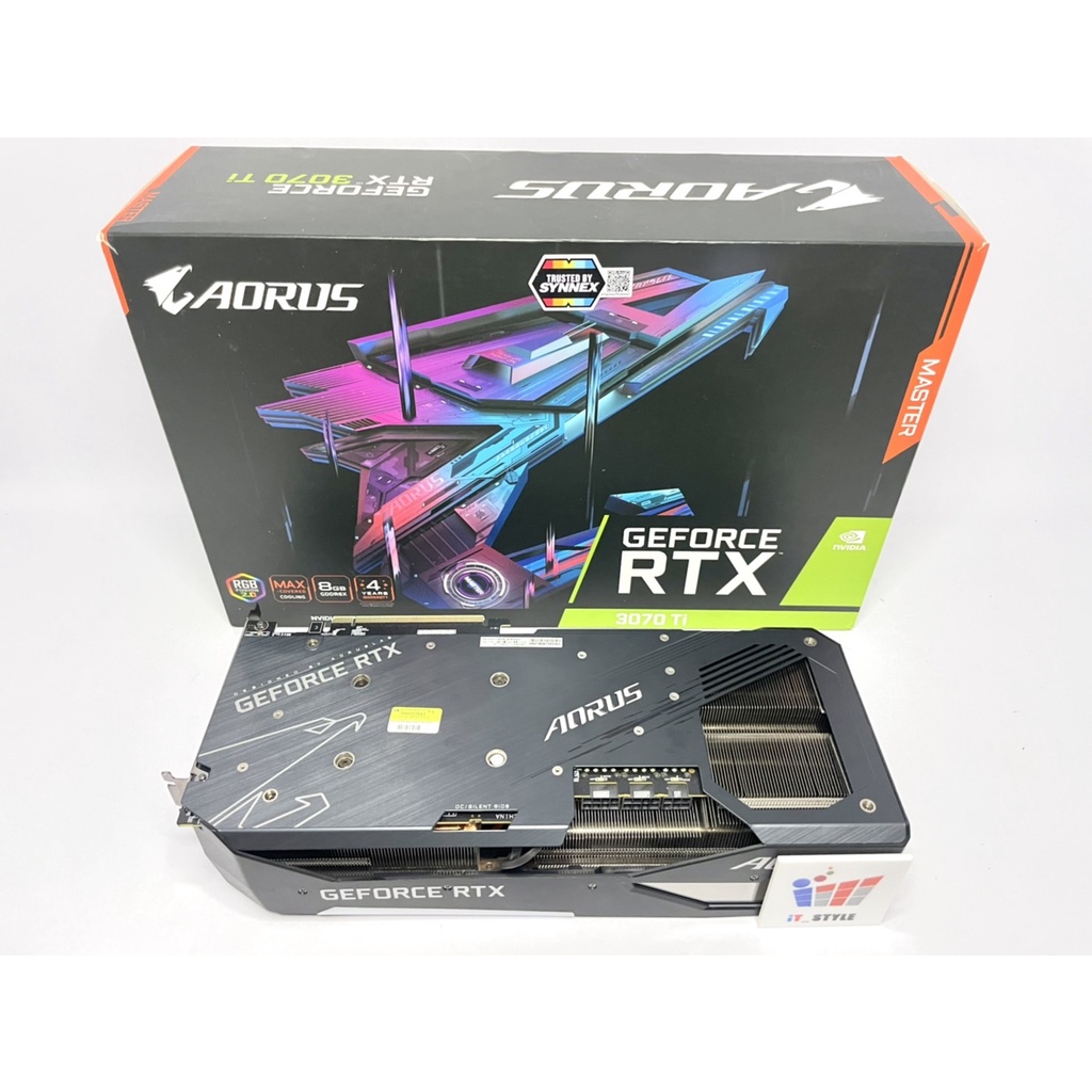 VGA GIGABYTE AORUS GeForce RTX 3070TI MASTER 8G ประกันศูนย์ไทย