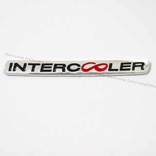 โลโก้ ตัวนูน INTERCOOLER ขนาด 18 x 2 cm. สำหรับติดหน้ากหระจัง TOYOTA HILUX VIGO / TOYOTA FORTUNER