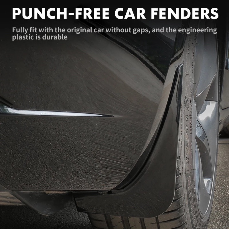 บังโคลนรถยนต์ Tesla Model 3/Y mudgards บังโคลนหน้า บังโคลนหลัง ของแต่งรถEV ของแต่งรถไฟฟ้า - รูปที่ 4