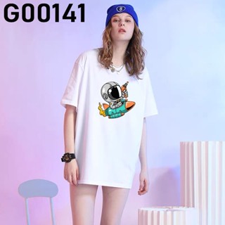 เสื้อยืด PROMOSI HEBAT STOK BERSEDIA G00141 ANGKASAWAN NASA SPACEMAN ASTRONAUT PUTIH BAJU COMEL BESAR MERAH_54