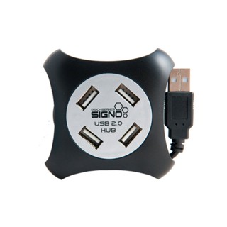 SIGNO E-Sport รุ่น HB-157 USB 2.0 Hi-Speed HUB 4 port มี2สี(ดำ)