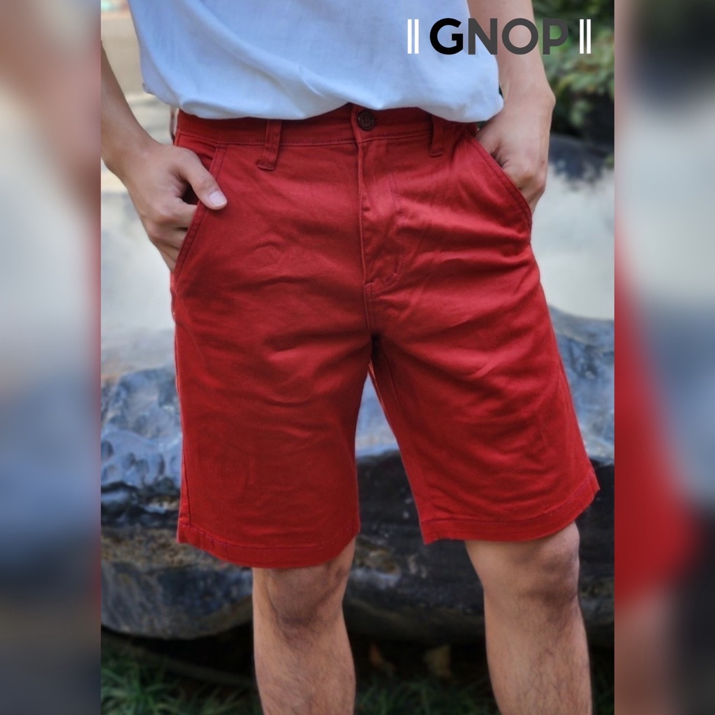 GNOP กางเกงขาสั้น ผ้ายืด ใส่สบาย กางเกงขาสั้นผู้ชาย รุ่น G419