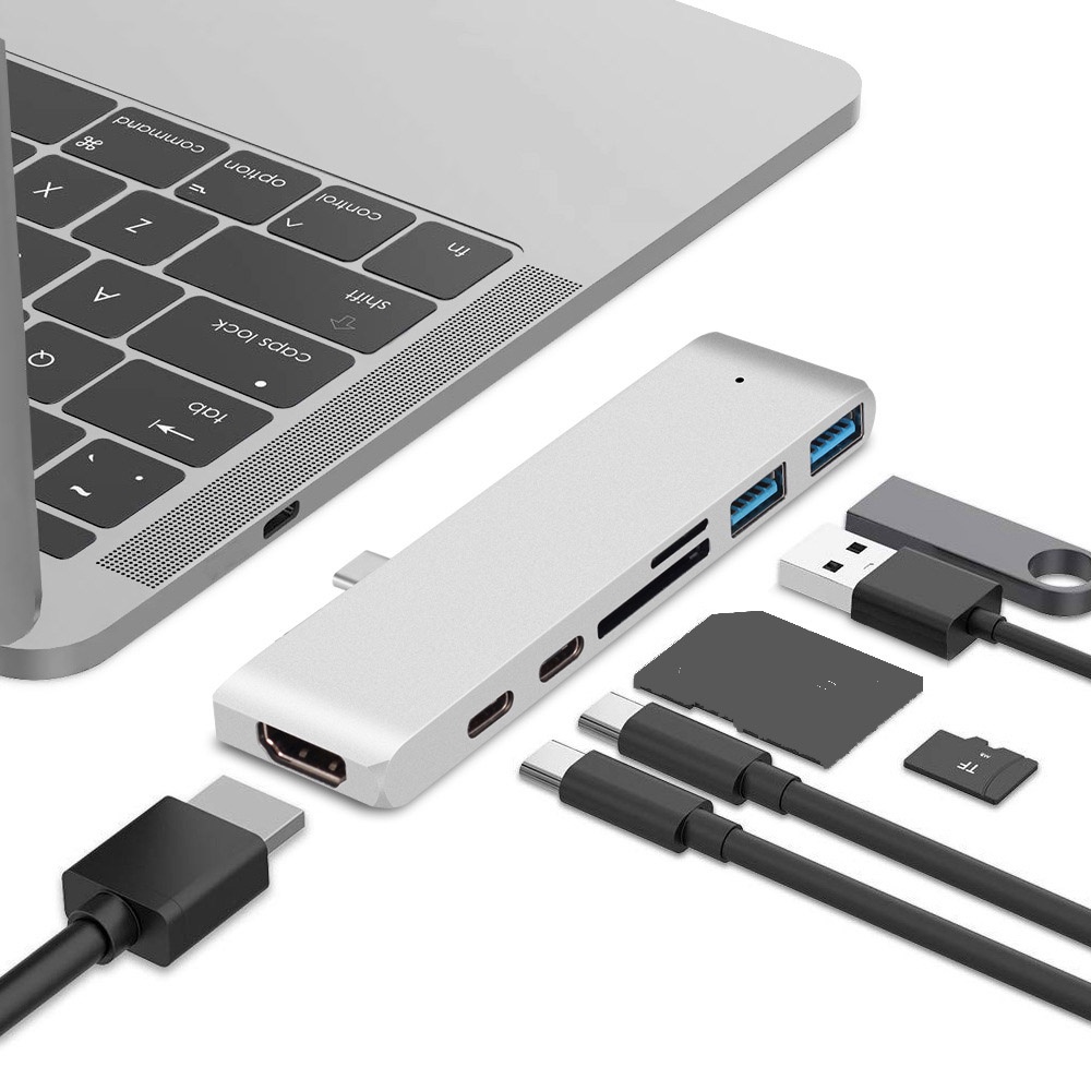 Usb C Hub ประเภท C ถึง HDMI รองรับ USB 3.0 Adaptors Dock Splitter สําหรับ MacBook Sumsang S8 S9 Huaw
