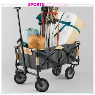 รถลากพับเก็บได้สำหรับการขนย้ายอุปกรณ์ตั้งแคมป์รุ่น Trolley QUECHUA FOLDING TRANSPORT CART FOR CAMPING EQUIPMENT