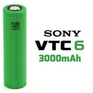 ถ่านชาร์จ 18650 VTC6 18650 3.7V 3000 mAh ไฟเต็ม ราคาสุดคุ้ม Lithium Ion 18650 ของใหม่ 1 ก้อน