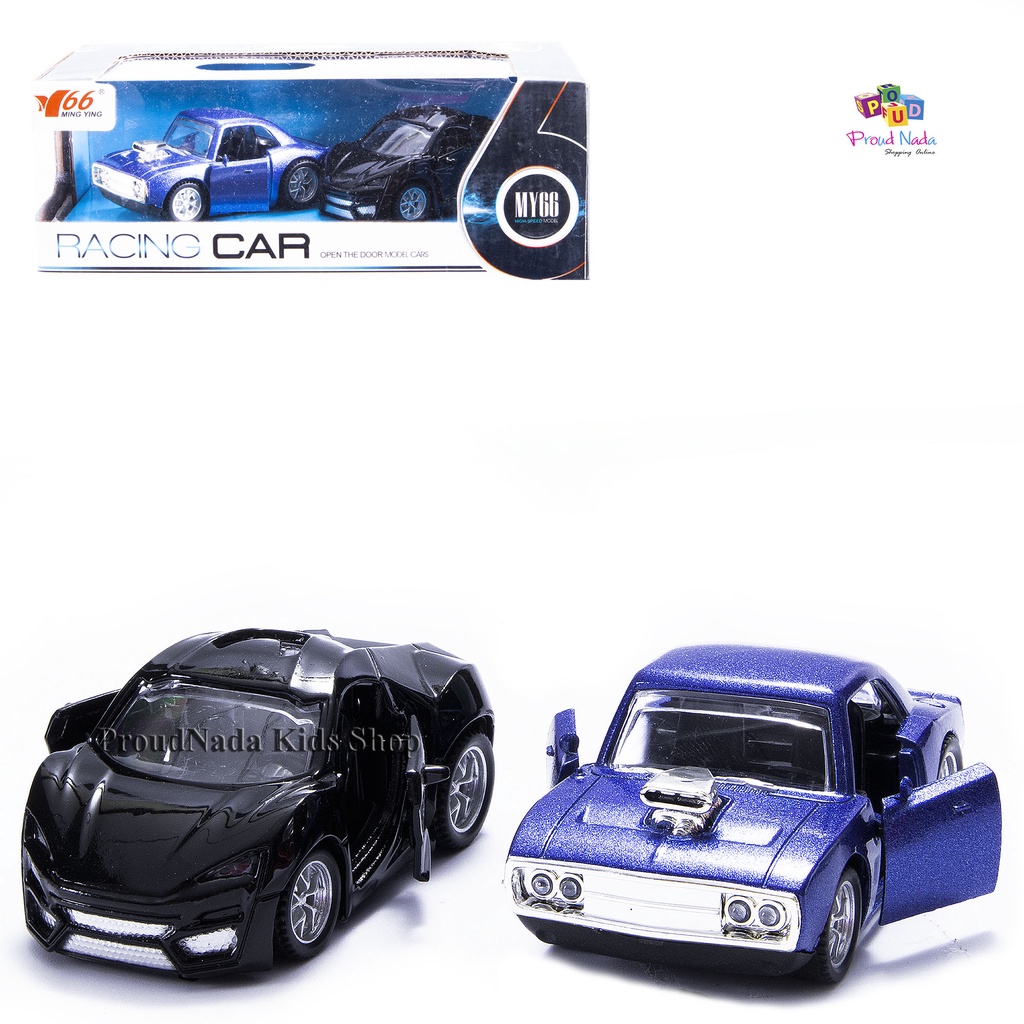 ProudNada Toys ของเล่นเด็ก โมเดล รถเหล็ก รถสปอร์ต 2 คัน(มี 3 เซทให้เลือก) 1:48 DIE-CAST MODEL RACING