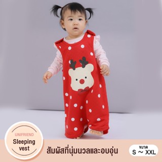 Unifriend Thailand ถุงนอนผ้าห่มเด็ก รุ่น 22fw/Dot Rudolph (Red)