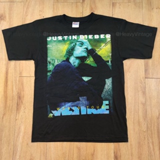 Tee tshirtเสื้อยืดคอกลมฤดูร้อนJUSTIN BIEBER WORLD TOUR LIVE IN BANGKOK 2022 เสื้อวง เสื้อทัวร์Sto4XL_33