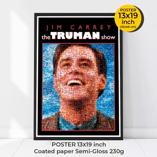 The Truman Show Poster 1998 ‧ Drama/Sci-fi  โปสเตอร์ ทรูแมนโชว์ Jim Carrey ภาพขนาด 33x48 cm