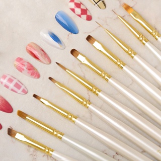 【AG】Nail Pen Brush Easy to Multi-function Tip Head Nail Painting Brushes for