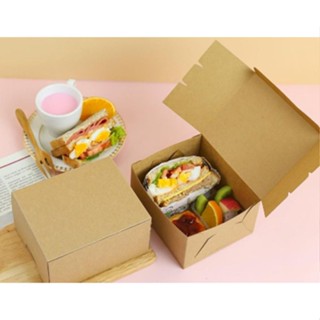 Snack Box ขนาด กว้าง 12 x ยาว 14 x สูง 7.5 ซม. มี 2 สี แพ็กละ 20 ใบ