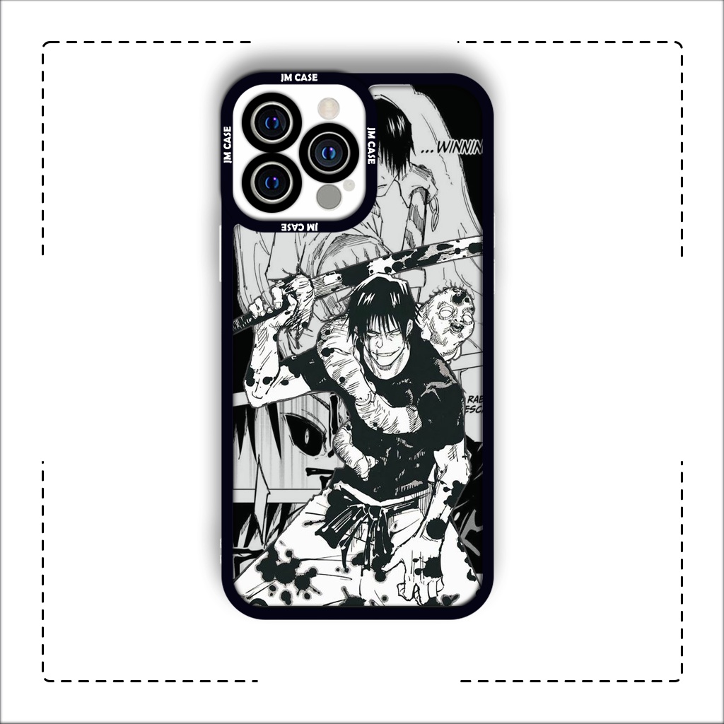 OPPO XIAOMI SAMSUNG JMCase Fushiguro Toji Jujutsu Kaisen Manga Anime Square Edge iphone Case