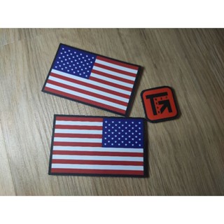🇺🇲US Flag patch ขนาด 5*8 cm. ผิวกันน้ำ