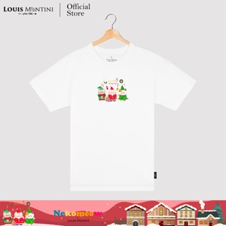 Louis Montini (Nekomeow) เสื้อยืด Unisex T-Shirt ผ้าคอตตอน 100% Super soft (Christmas Meow Ver.1) LMTM08