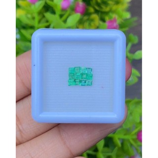 พลอย มรกต Natural Emerald แซมเบีย 0.53 กะรัต (Cts.) 12 เม็ด (Pcs.) พลอยแท้ อัญมณีมงคลประจําวันเกิด เครื่องประดับพลอย