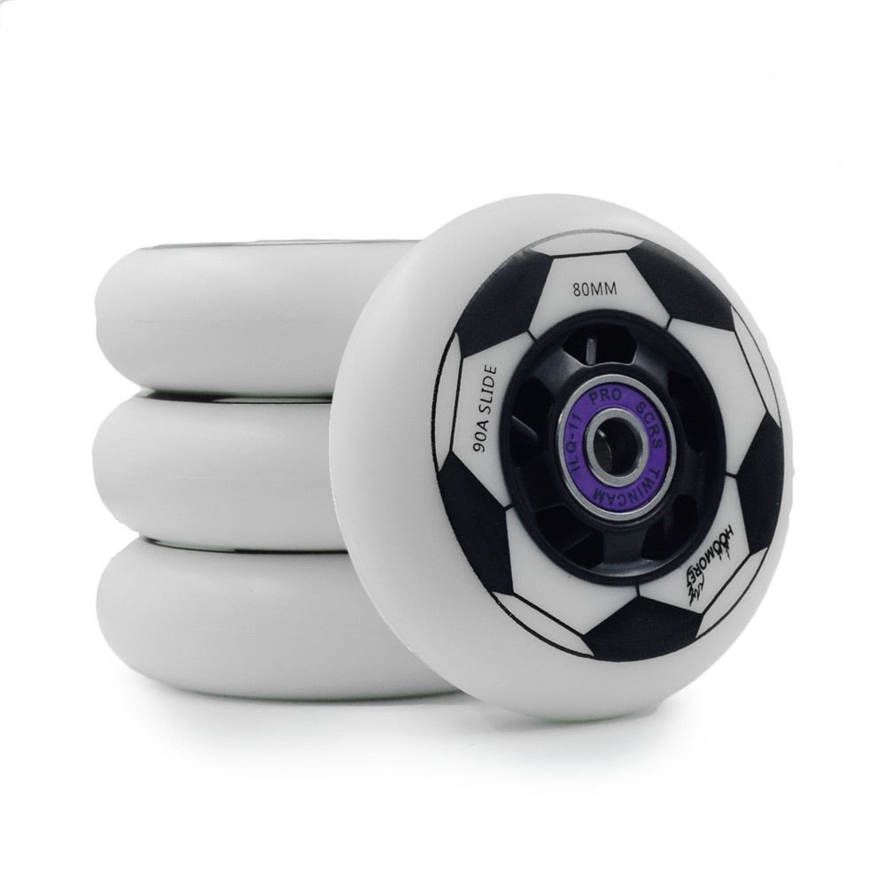 HOOMORE 72mm 76mm 80mm Skating Wheel 90A Slide Inline Skates Wheels for