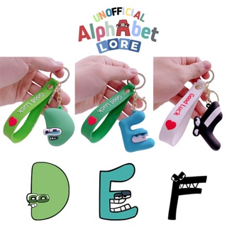 New Alphabet Lore Keychain Figures Toy Cartoon Key Ring Bag Pendant Doll Gifts