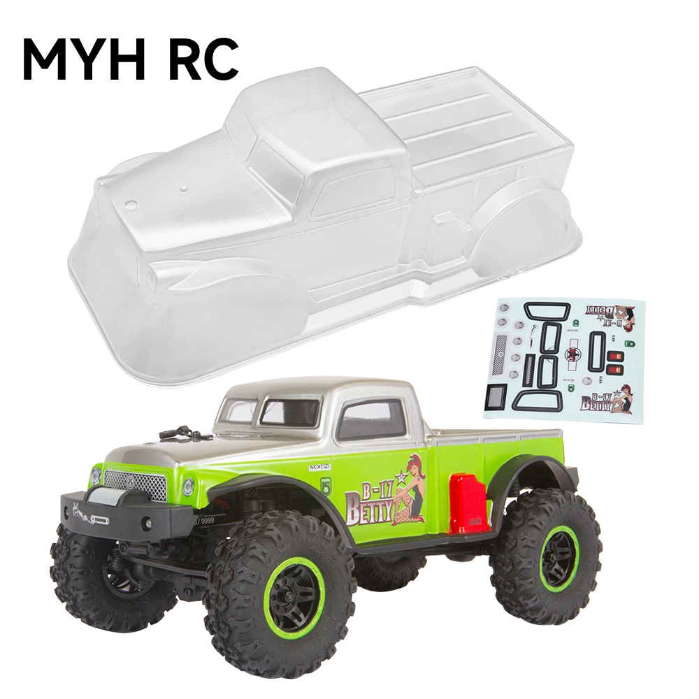 Myhrc SCX24 กรอบตัวรถ แบบใส ไม่ลงสี อะไหล่อัพเกรด สําหรับรถไต่หินบังคับ 1/24 Axial SCX24 90081 C10